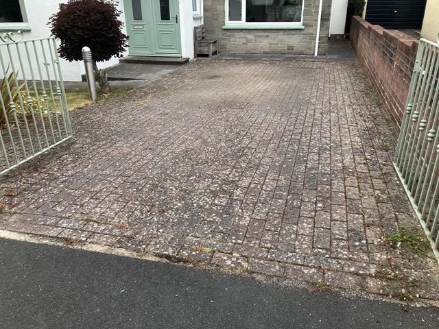 Drive Way  Before Cleaning